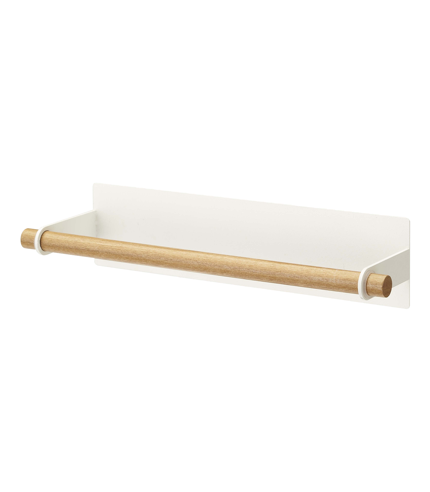 Magnetic Paper Towel Hanger - Steel + Wood - Small