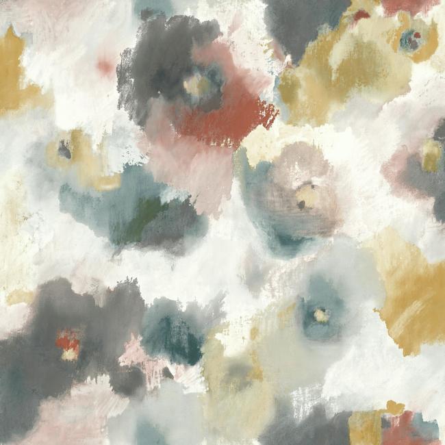 Impressionist Floral Wallpaper