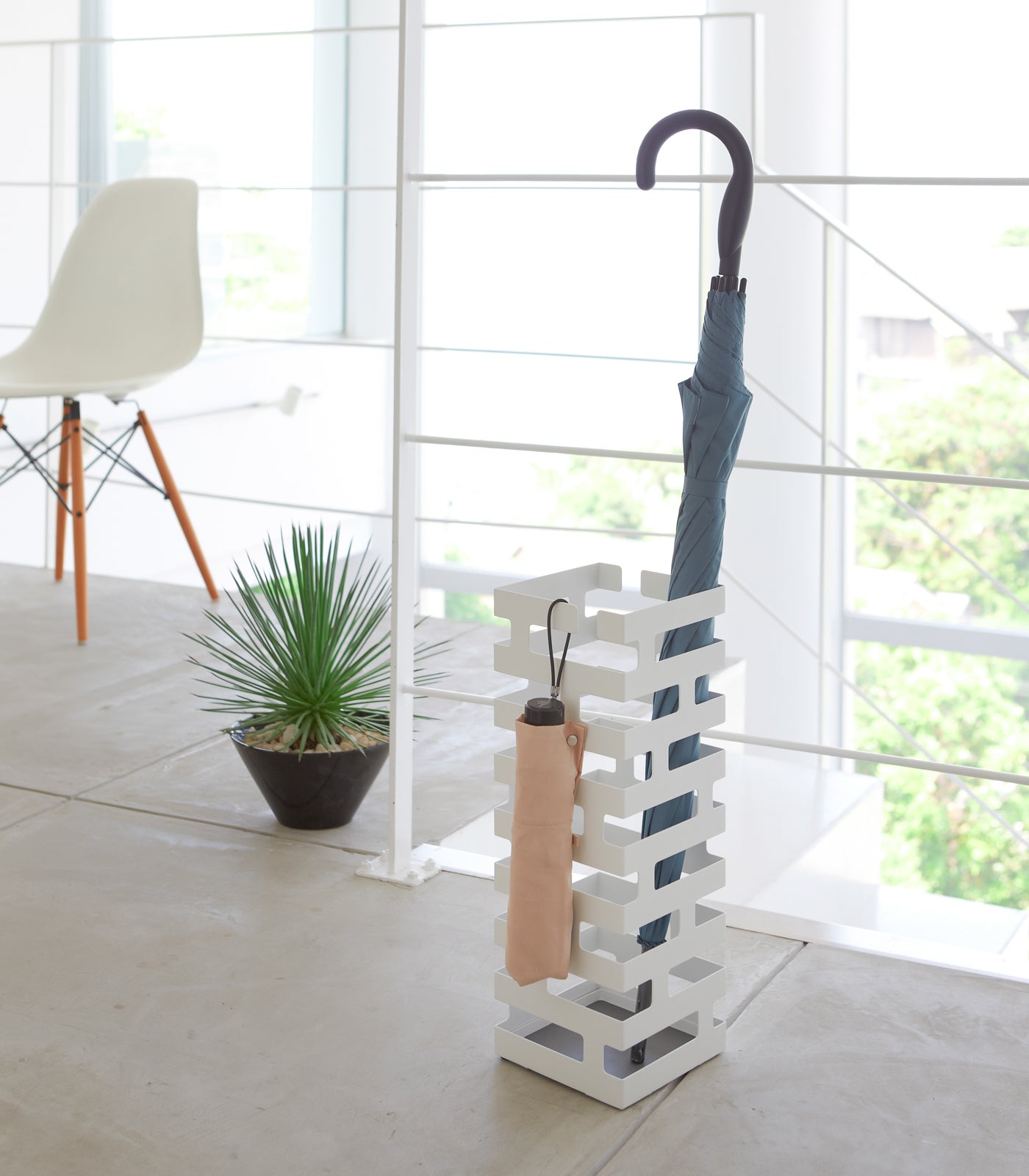 Umbrella Stand - Steel - Square