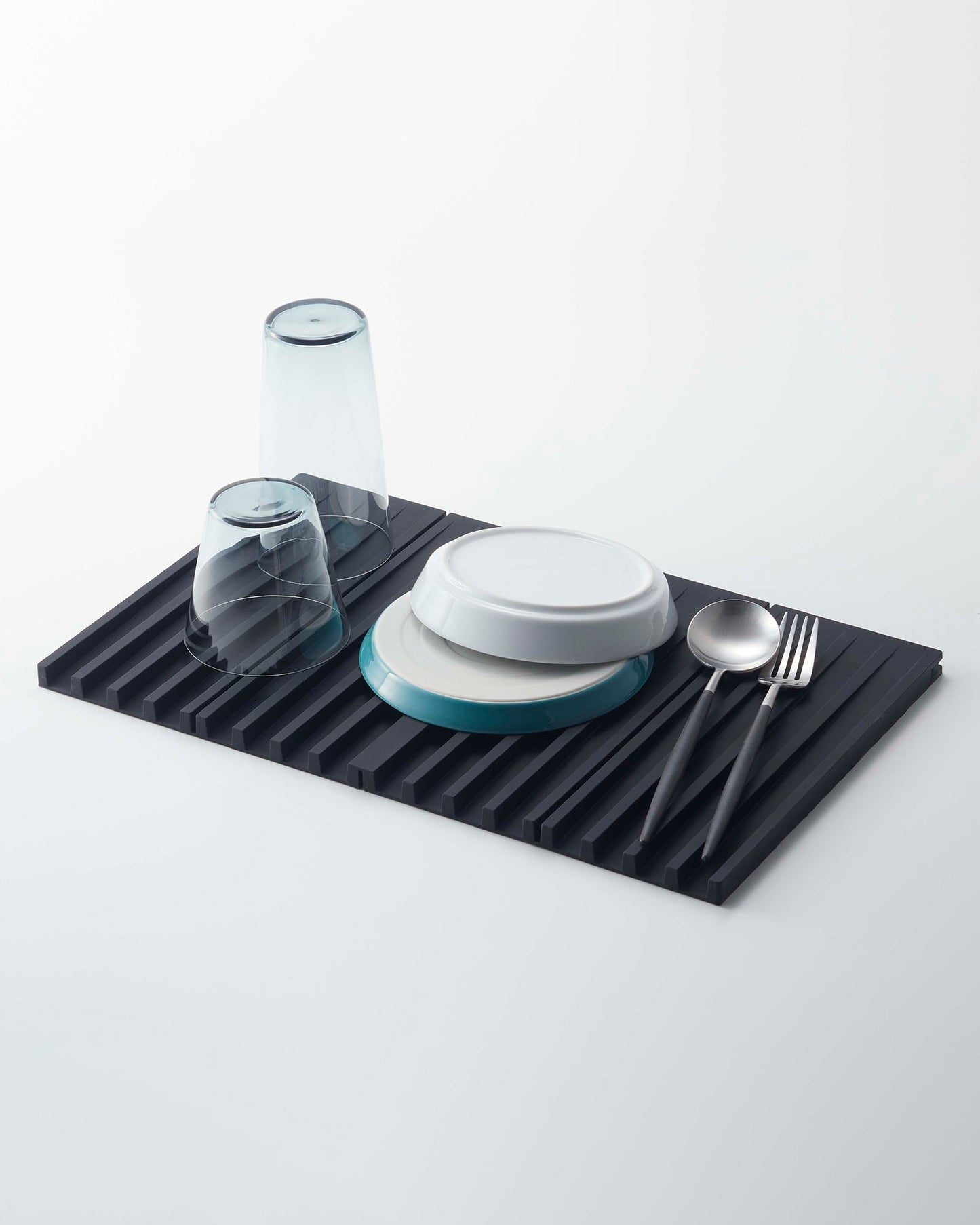 Folding Dish Drainer Mat - Silicone