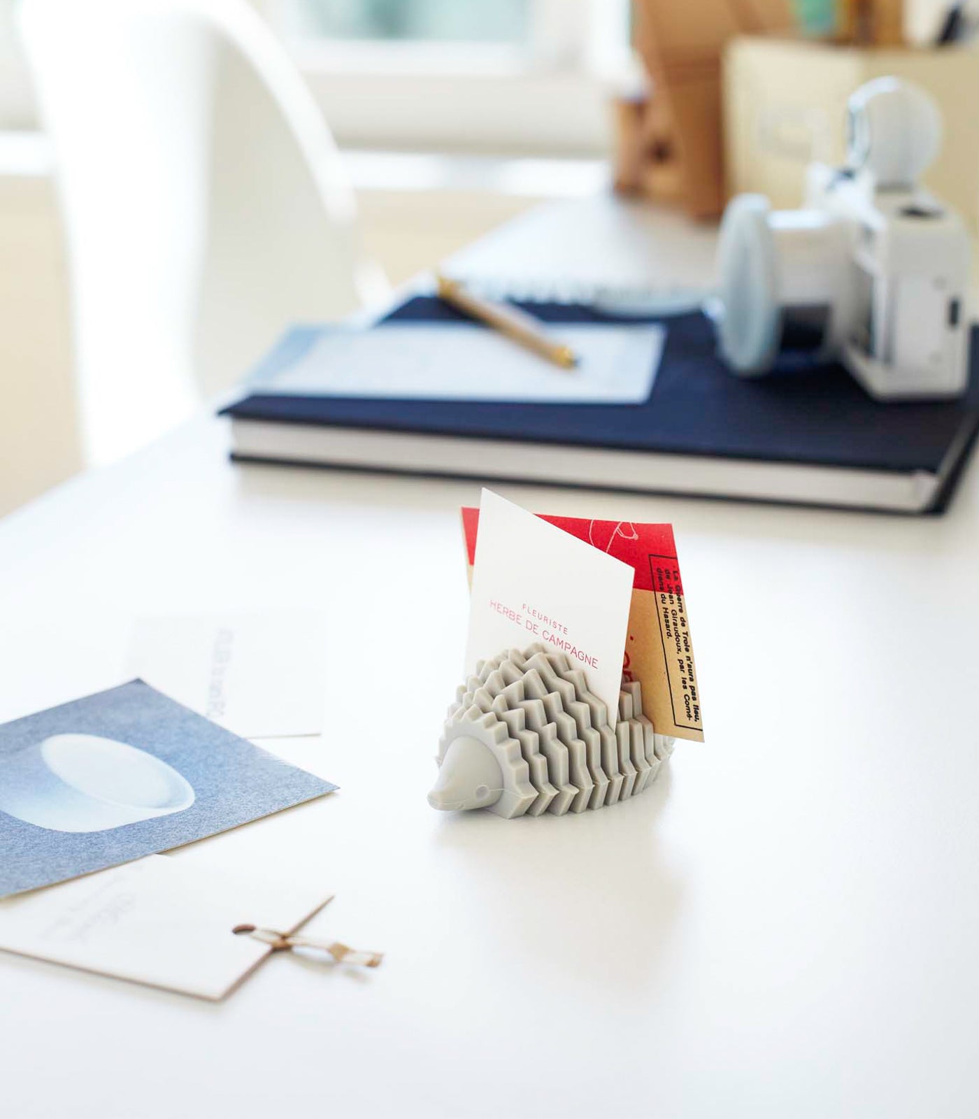 Business Card Holder - Silicone - Hedgehog