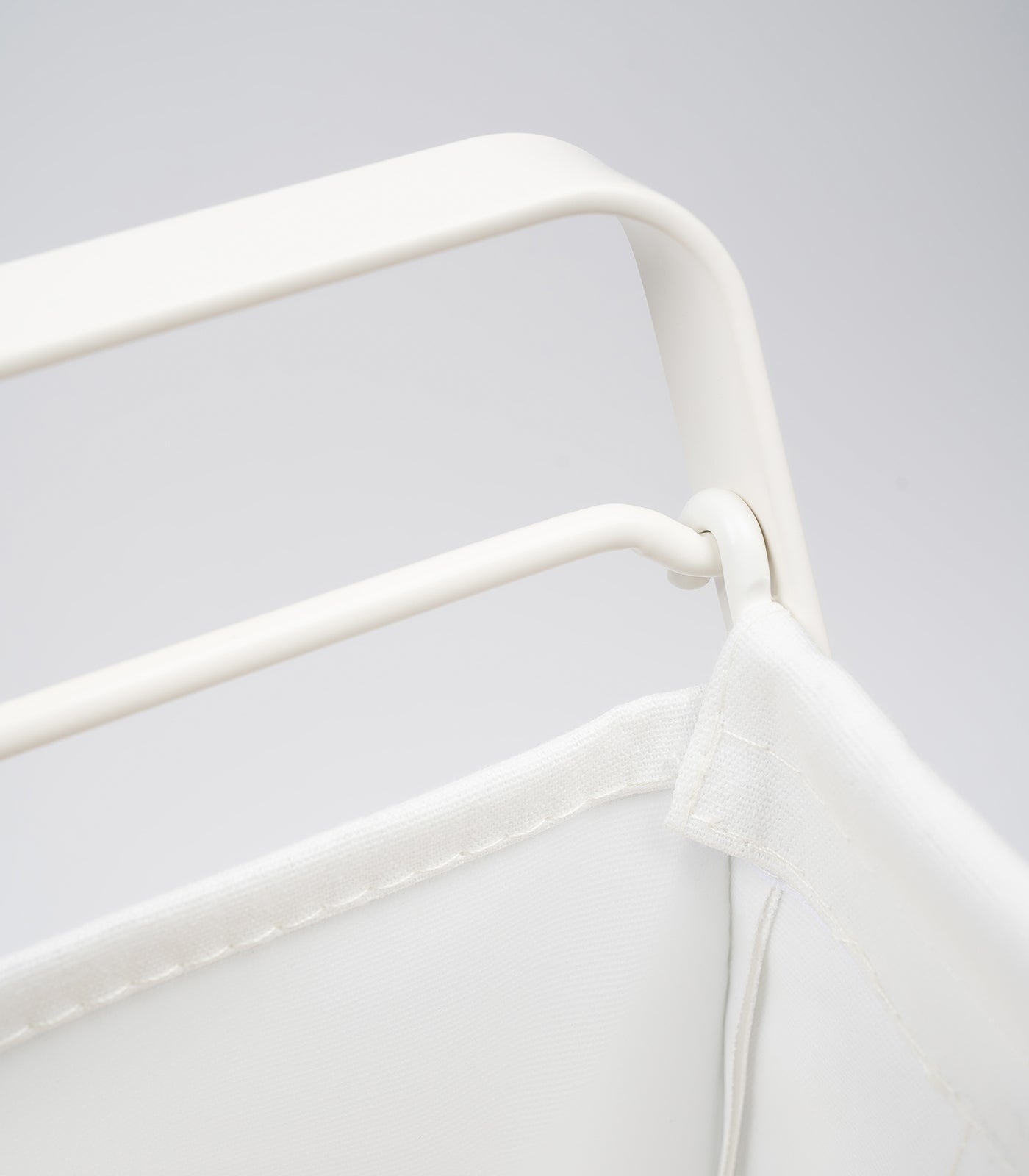 Laundry Hamper with Cotton Liner - Steel + Cotton - Medium